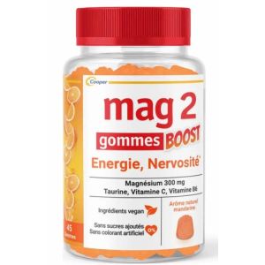 Mag2 Gommes Boost Energie Nervosite X45