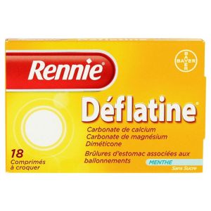 Rennie Deflatin 18 tablets without sugar