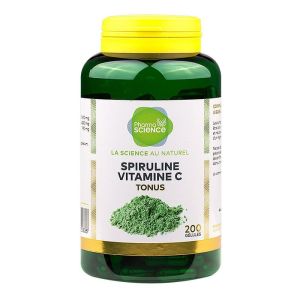 Spirulina & vitamin C 200 capsules