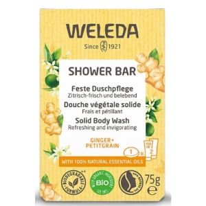 Solid vegetable shower Ginger & Petitgrain - 75g