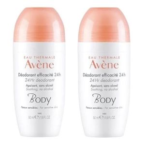 Avene Body Deo 24H Roll On 2X50Ml New