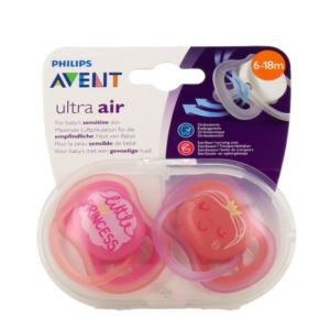 Avent Pacifier Ultra Air Princess 6/18