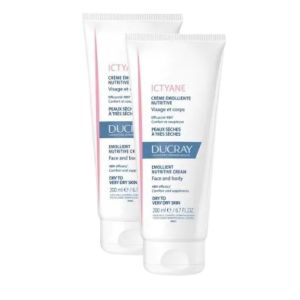 Ictyane nourishing emollient cream face body 2x200ml