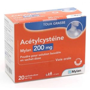 Acetylcysteine 200mg - 20 Sachets of 3g