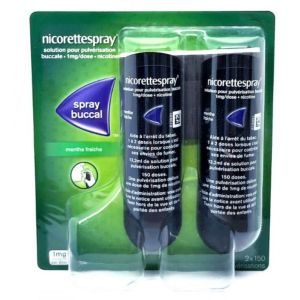 Nicorette Spray Oral Spray - 2 x 150 doses (copie) (copie) (copie) (copie) (copie)