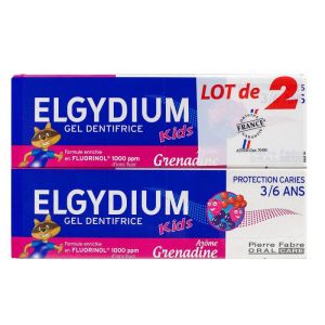 Kids toothpaste with Fluorinol grenadine 2x50ml