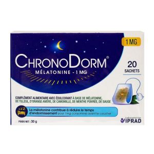 ChronoDorm melatonin 1mg 20 herbal teas