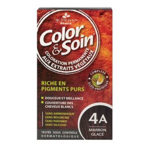 Color & Soin permanent color - 4A glossy brown