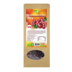 Organic cranberries 500g