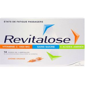 Revitalose without sugar 14 vials