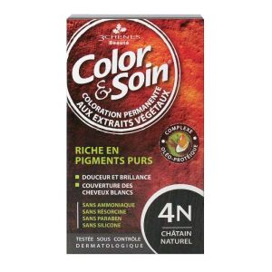 Color & Soin permanent color - 4N natural chestnut