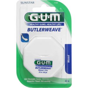 Dental Floss ButlerWeave Waxed Flat 55m