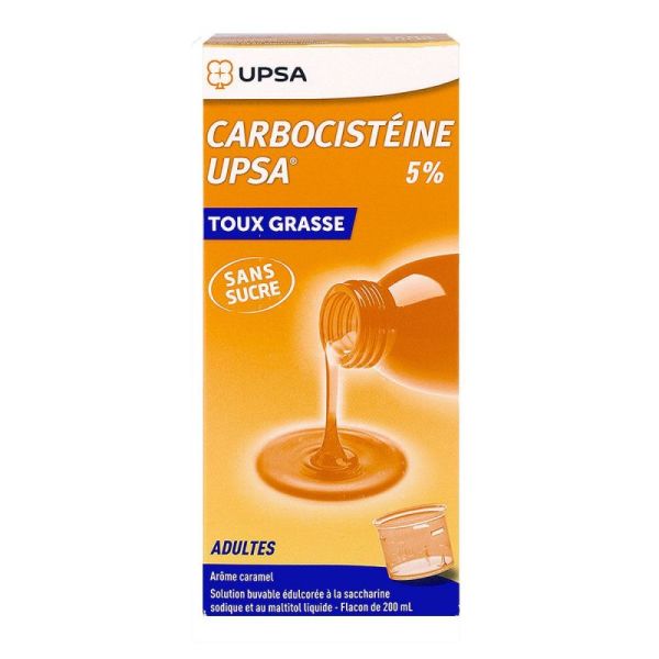 Carbocistéine 5% adultes 200ml