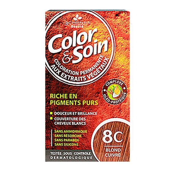 Color & Soin permanent color - 8C copper blond