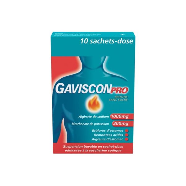 GavisconPro sugar free mint - 10 sachets