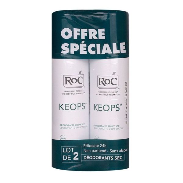 Keops dry spray deodorant 2x150ml