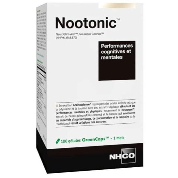 Nootonic - Cognitive and mental performance - 100 capsules