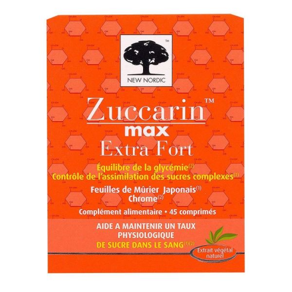 Zuccarin max extra strength 45 tablets