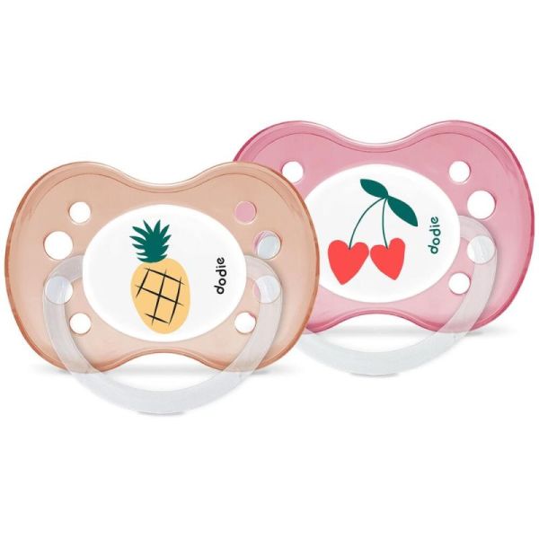 2 anatomical pacifiers +6 months Girly