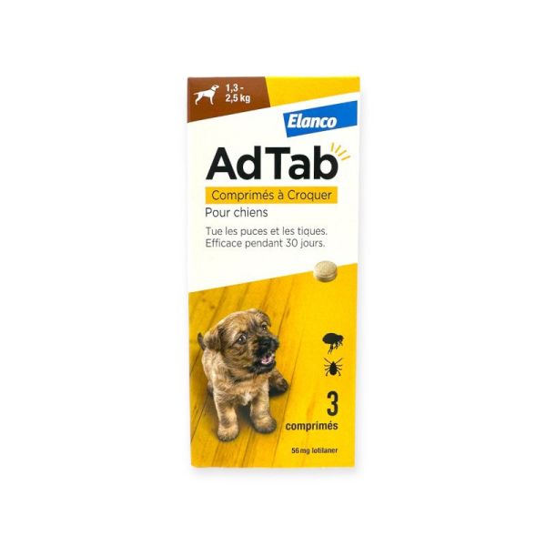 Adtab 56Mg Chiens 1.3-2.5Kg Cpr3