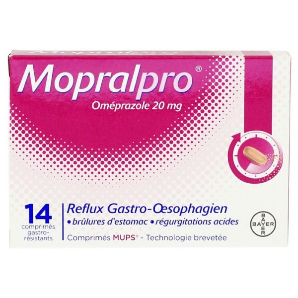 Mopralpro 20mg 14 gastro-resistant tablets