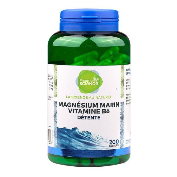 Marine magnesium & vitamin B6 200 capsules