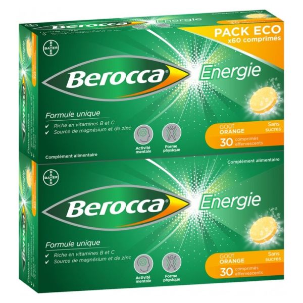 Berocca without sugar 60 effervescent tablets