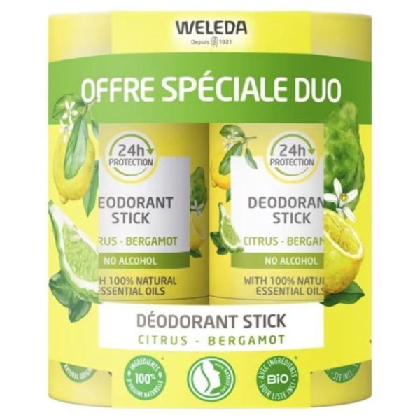 Weleda Deo Stick Citrus 2X50G