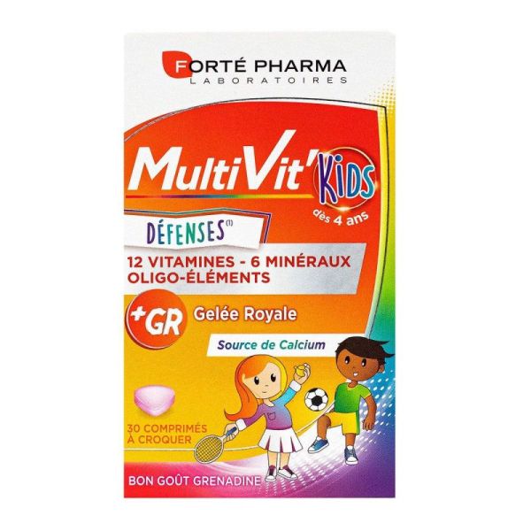 Multivit'kids defenses 30 tablets