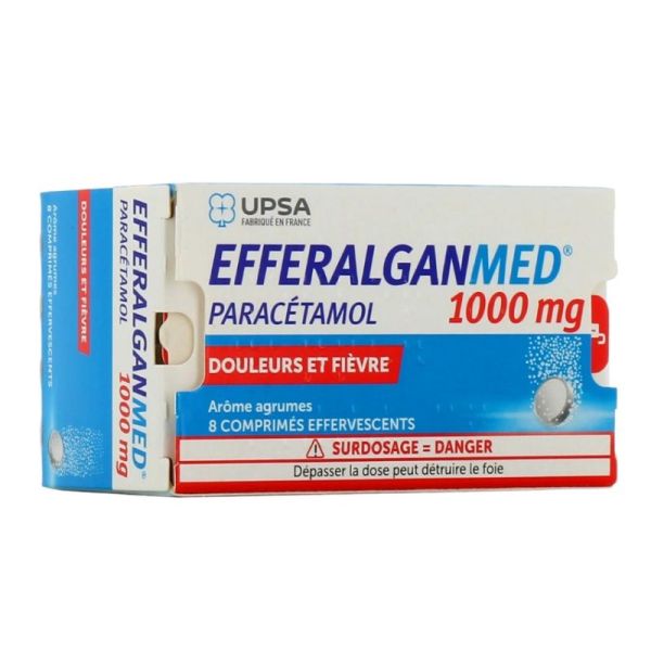 Efferalgan 1 g 8 effervescent tablets