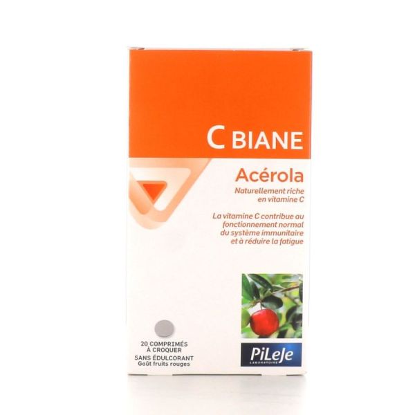 C Biane Acerola 20 chewable tablets