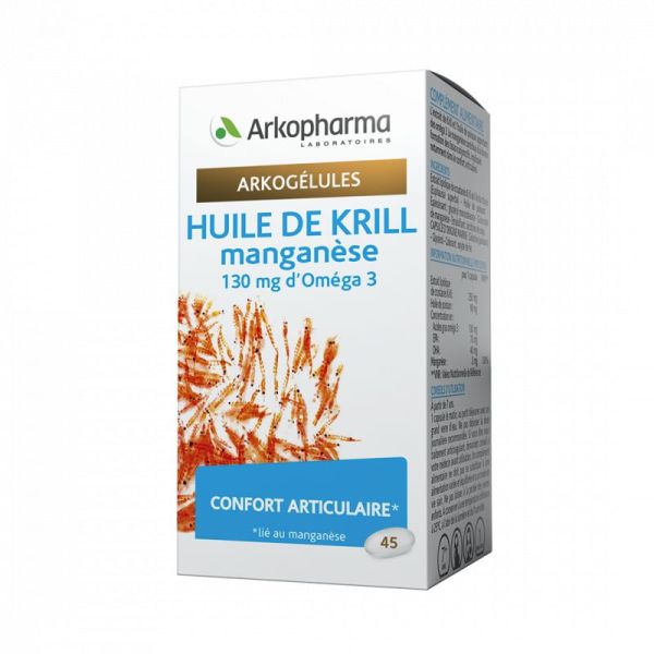 Arkocaps - Krill Oil and Manganese - 45 capsules