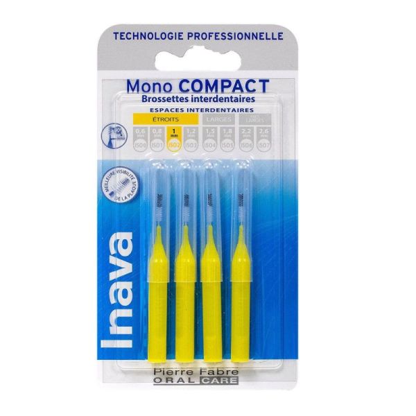 Mono Compact ISO2 1mm 4 interdental brushes