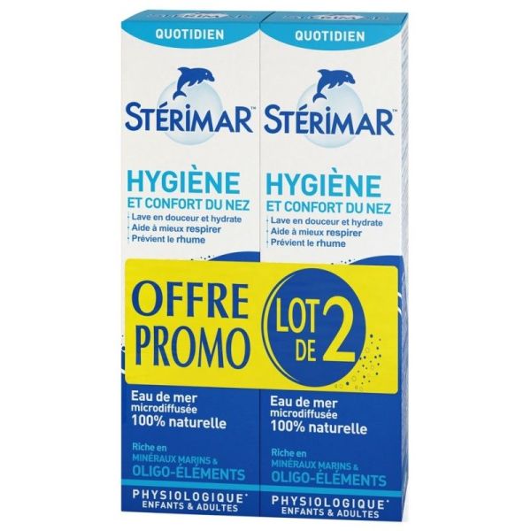 Seawater-based spray - Hygiene and Comfort of the Nose - 2x 100ml