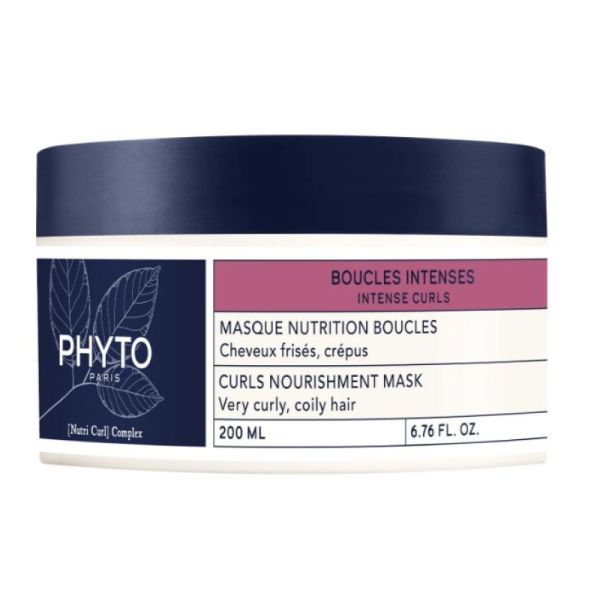 Phyto Masque Nutrition Boucles Pot 200Ml