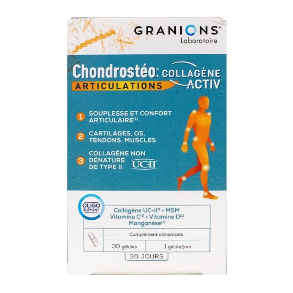 Chrondrosté+ Collagen Activ joints 30 capsules