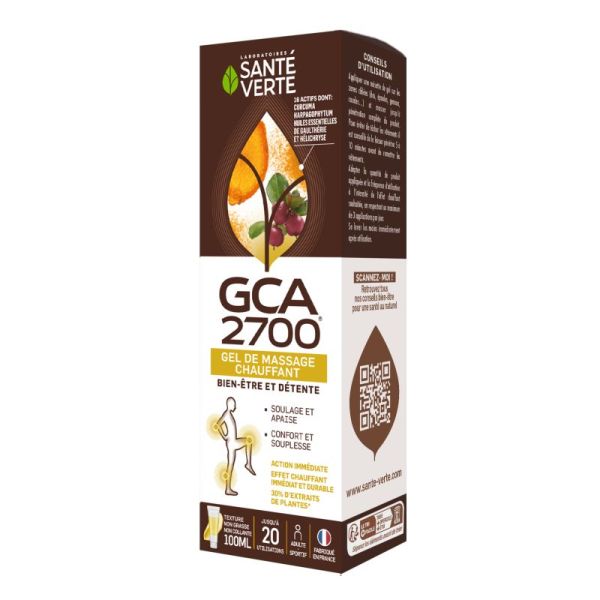 GCA 2700 gel massage chauffant 100ml