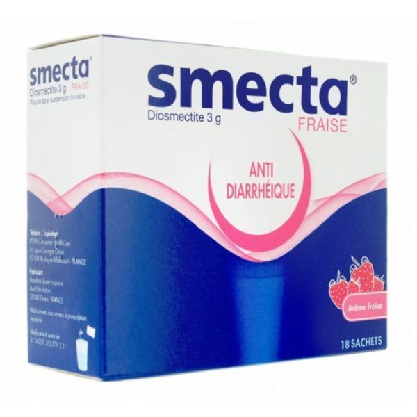 Smecta Strawberry - Anti Diarrhetic - 18 sachets