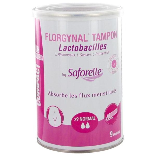 Florgynal Tampon Bte 9 Tamp Compact Norma