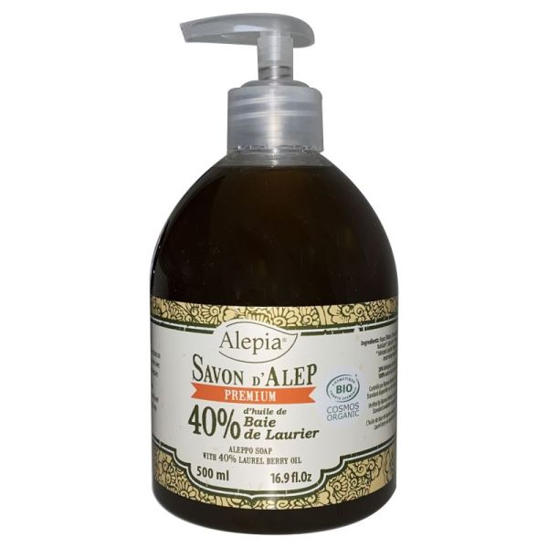 Aleppo liquid soap BIO Premium 40% 500ml