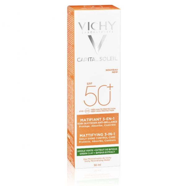 Capital Soleil - Matifying 3-in-1 SPF50+ - 50 ml