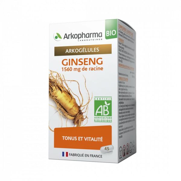 Arkocaps - ORGANIC Ginseng - 45 capsules