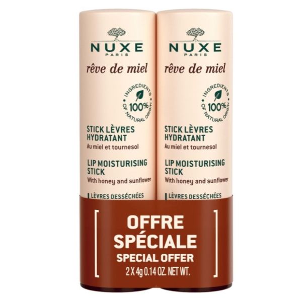 Nuxe Reve De Miel Duo Stick 2X4G