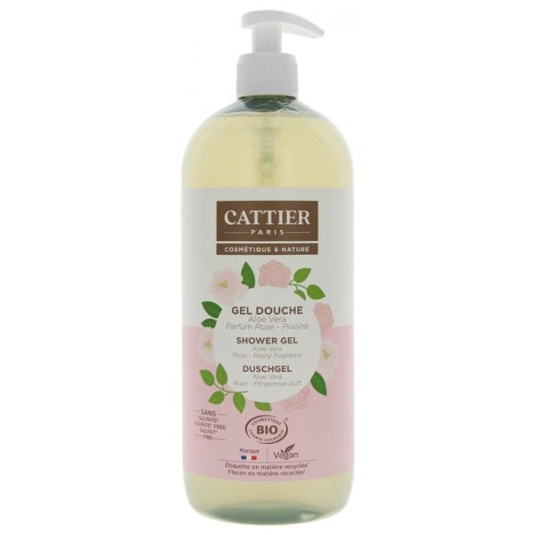 Cattier Gel Dche Rose Pivoine 1L