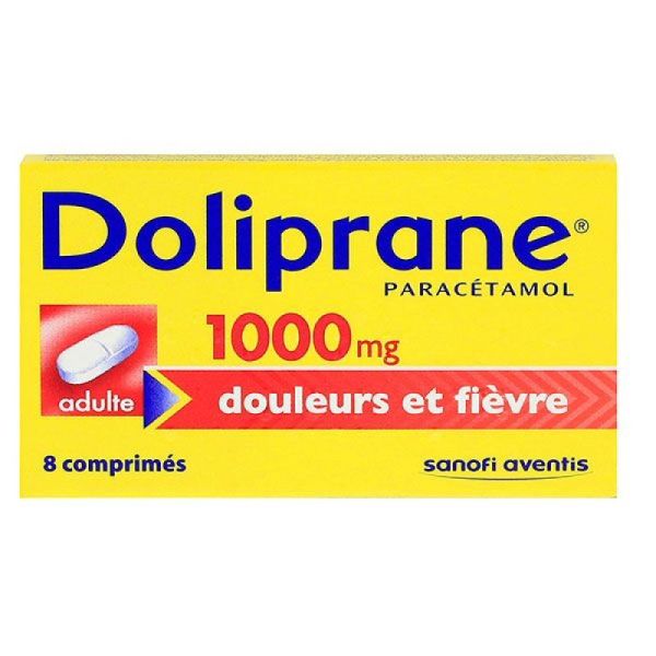 Doliprane 1000mg 8 tablets