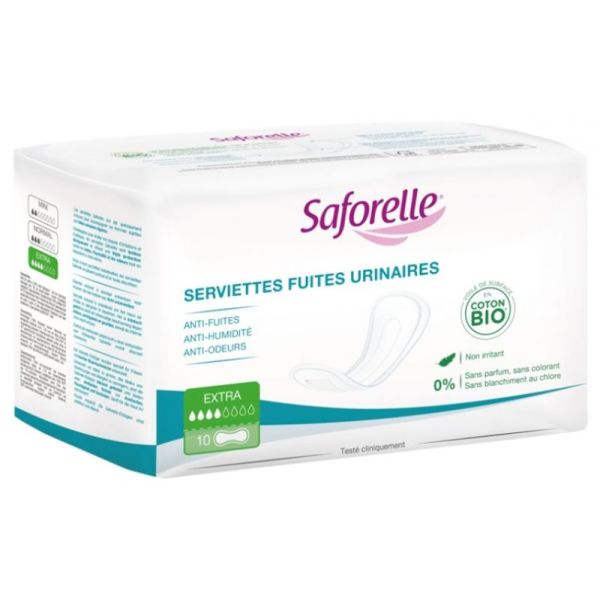 Saforelle Urin Leakage Napkin Extra 10