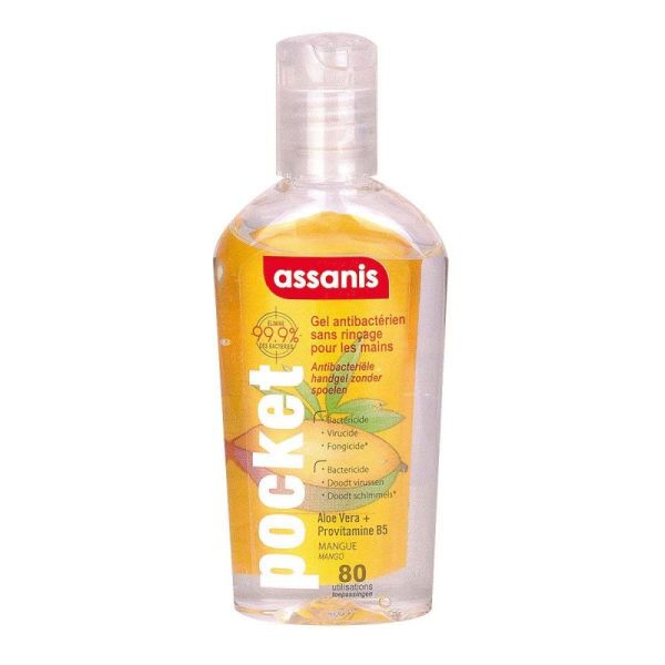 Pocket mango antibacterial gel 80ml