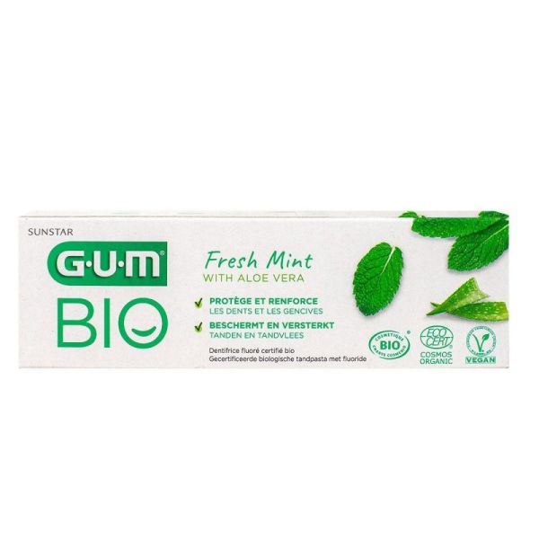 Organic aloe vera fresh mint toothpaste 75ml