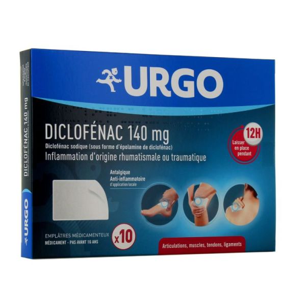 Diclofenac Urgo 140Mg Empl Bt10