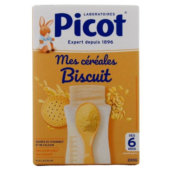 Picot Mes Cereales Biscuit Des 6M 200G